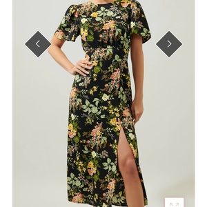 Sugarlips Night Bloom Floral Midi Dress